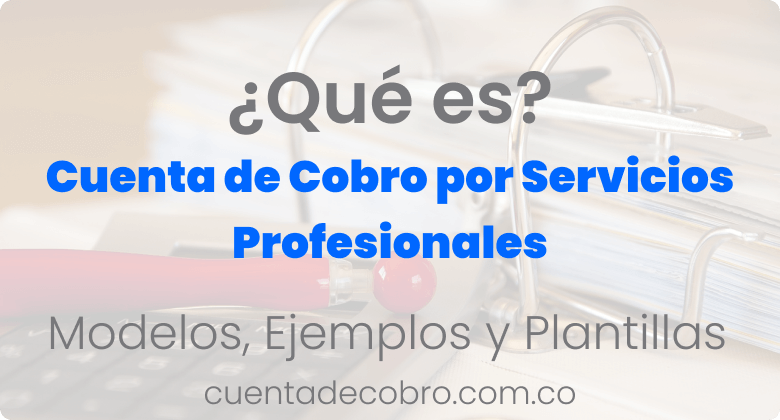 Cuenta de cobro por servicios profesionales