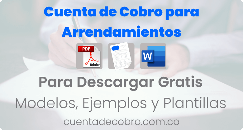 Cuenta de Cobro para Arrendamientos